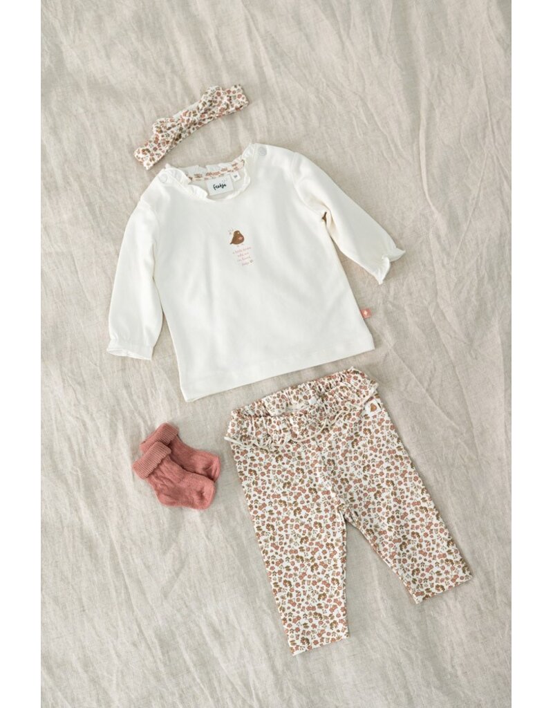 Feetje Longsleeve - Fall in Love Offwhite