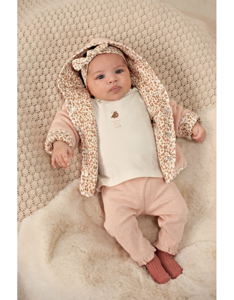 Feetje Broek rib - Fall in Love Roze Melange