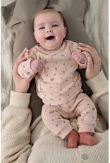 Feetje Broek pointelle rib AOP - Fall in Love Roze Melange