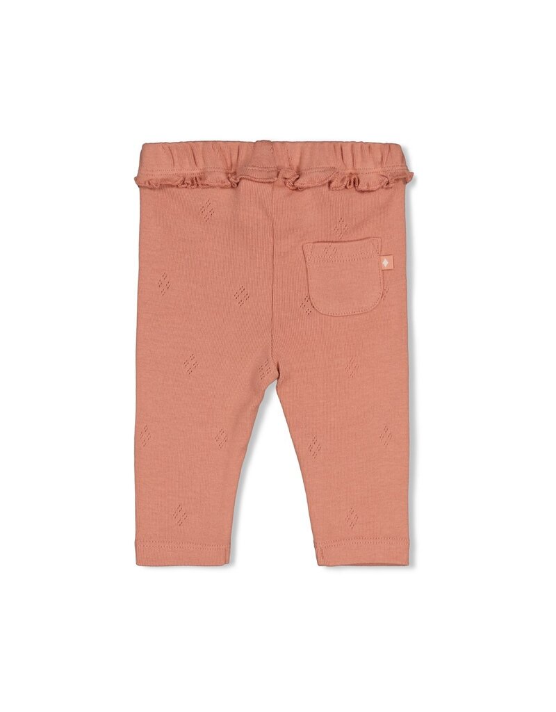 Feetje Legging pointelle rib - Fall in Love Roze
