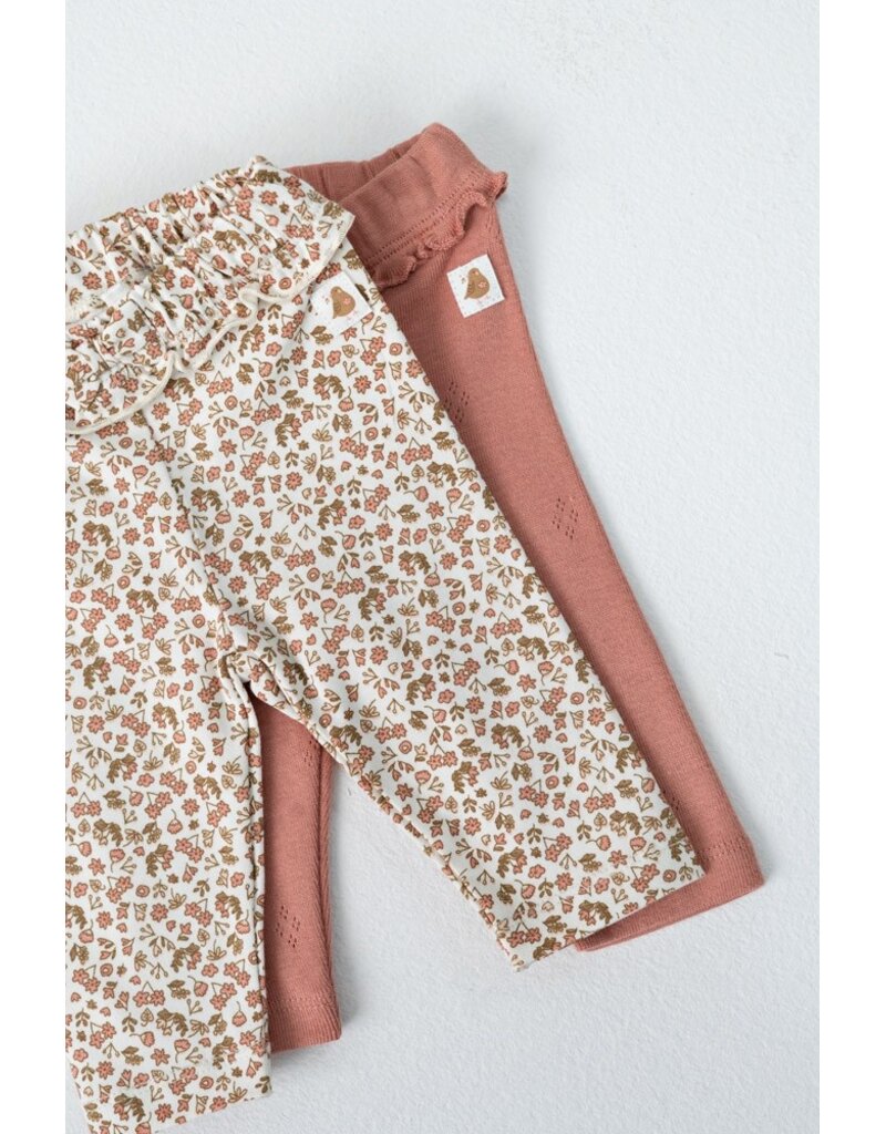 Feetje Legging pointelle rib - Fall in Love Roze