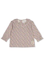 Feetje Longsleeve AOP - Afternoon Tea Creme