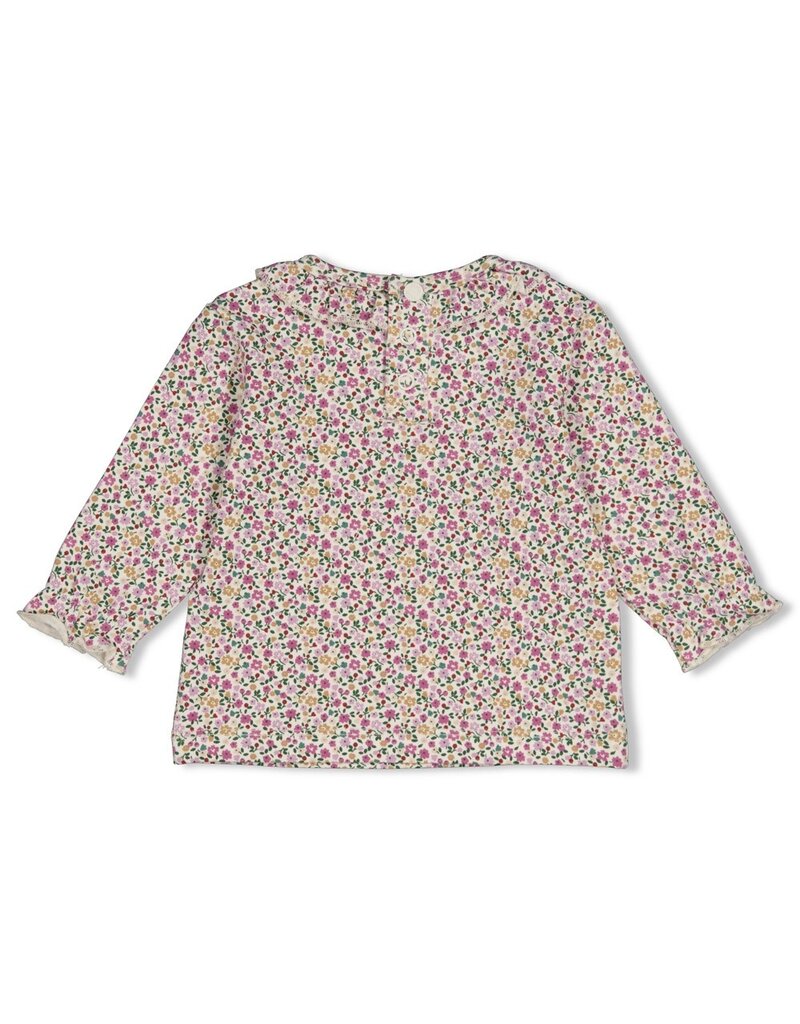 Feetje Longsleeve AOP - Afternoon Tea Creme