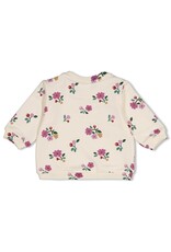 Feetje Sweater AOP - Afternoon Tea Creme