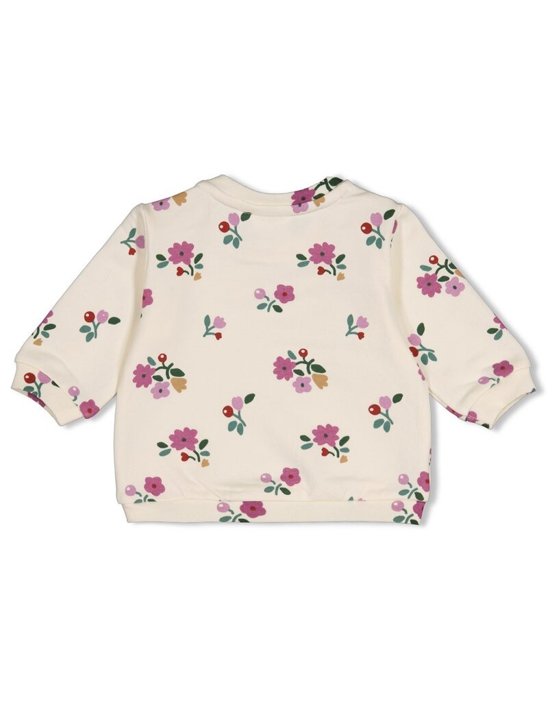 Feetje Sweater AOP - Afternoon Tea Creme