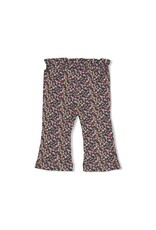 Feetje Flare broek rib AOP - Afternoon Tea Groen