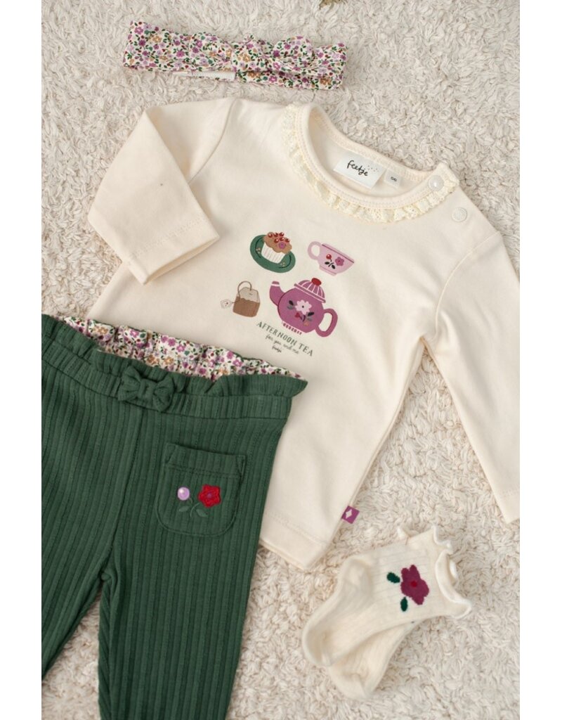 Feetje Legging rib - Afternoon Tea Groen