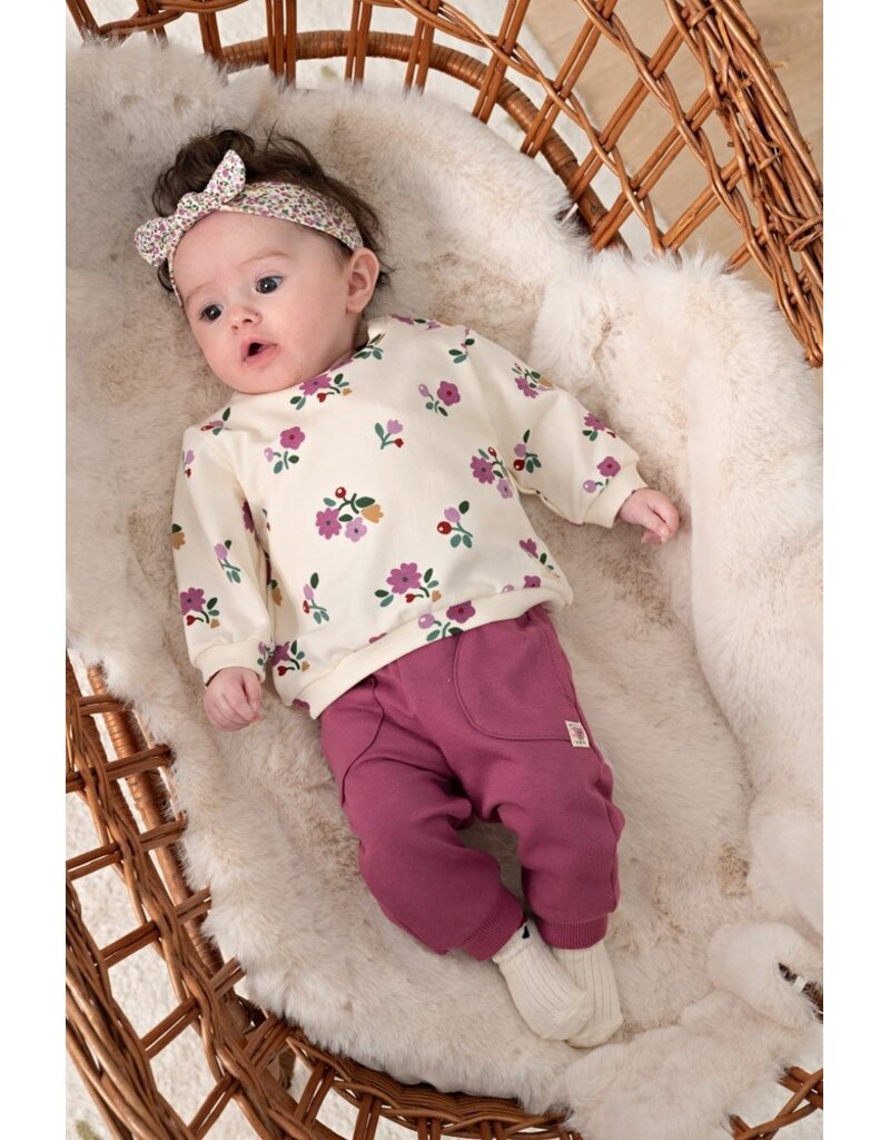 Feetje Sweater AOP - Afternoon Tea Creme