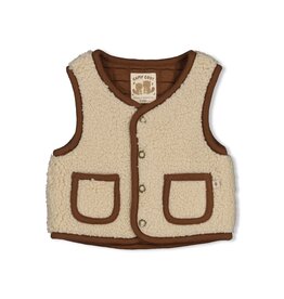 Feetje Omkeerbaar teddy gilet - Tiny Timber Tales Offwhite