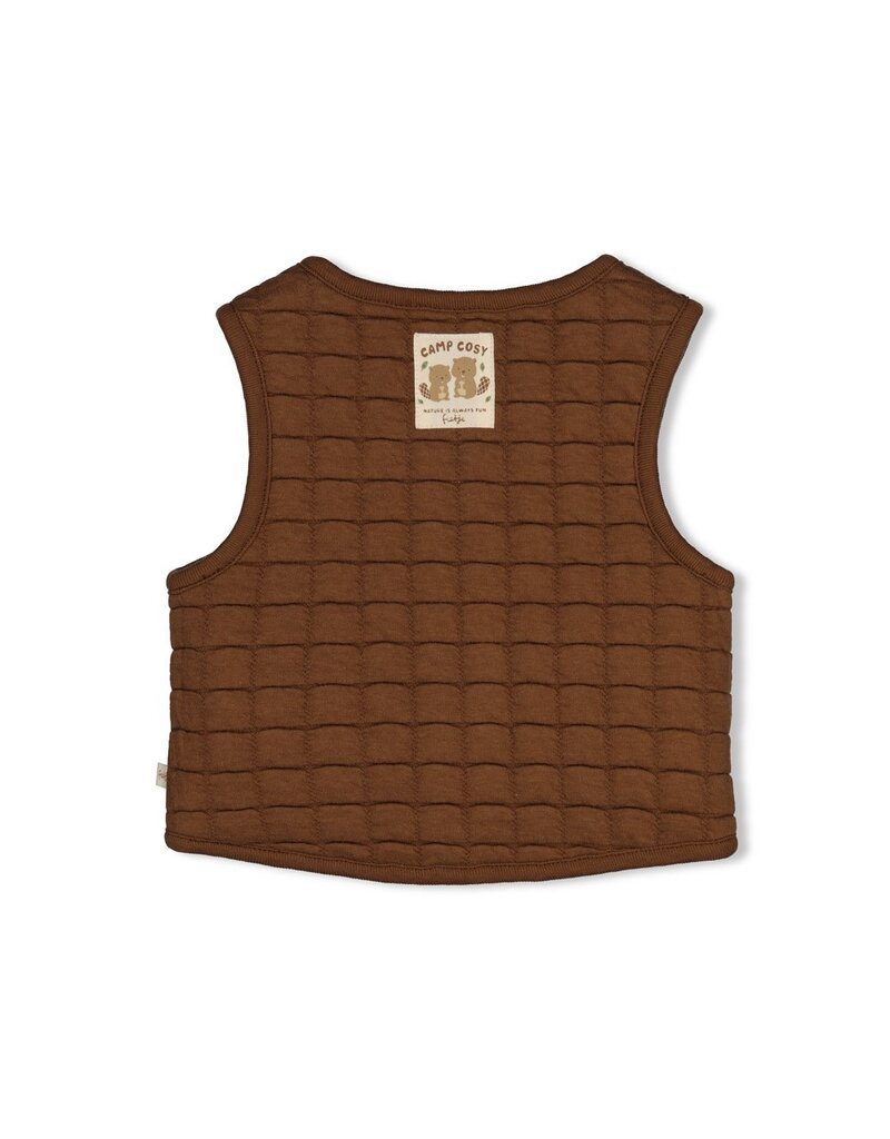 Feetje Omkeerbaar teddy gilet - Tiny Timber Tales Offwhite