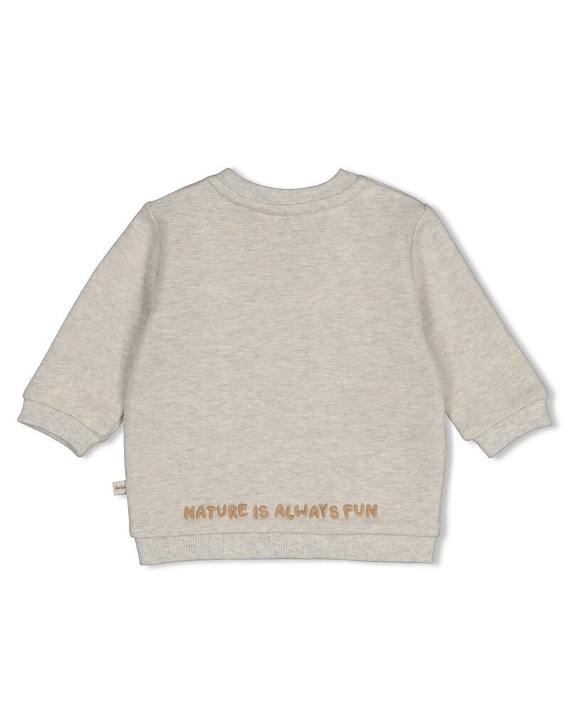 Feetje Sweater - Tiny Timber Tales Grijs Melange