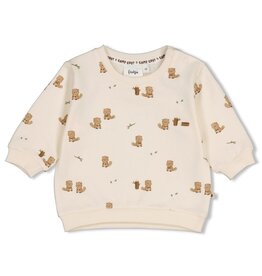 Feetje Sweater AOP relaxed fit - Tiny Timber Tales Offwhite