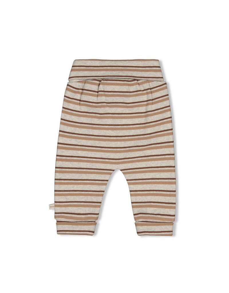 Feetje Broek rib met streep - Tiny Timber Tales Grijs Melange