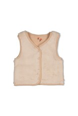 Feetje Omkeerbaar fake fur gilet - Forest Garden Zand