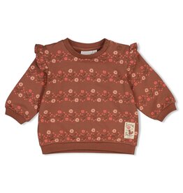Feetje Sweater AOP relaxed fit - Forest Garden Bruin