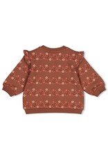 Feetje Sweater AOP relaxed fit - Forest Garden Bruin