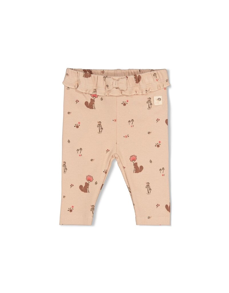 Feetje Legging rib AOP - Forest Garden Zand