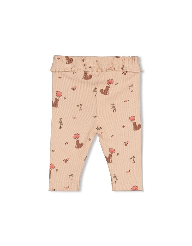 Feetje Legging rib AOP - Forest Garden Zand