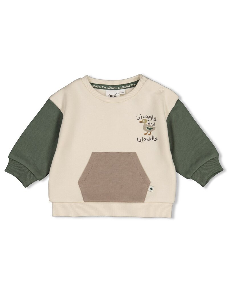 Feetje Sweater relaxed fit - Wiggle and Waddle Offwhite
