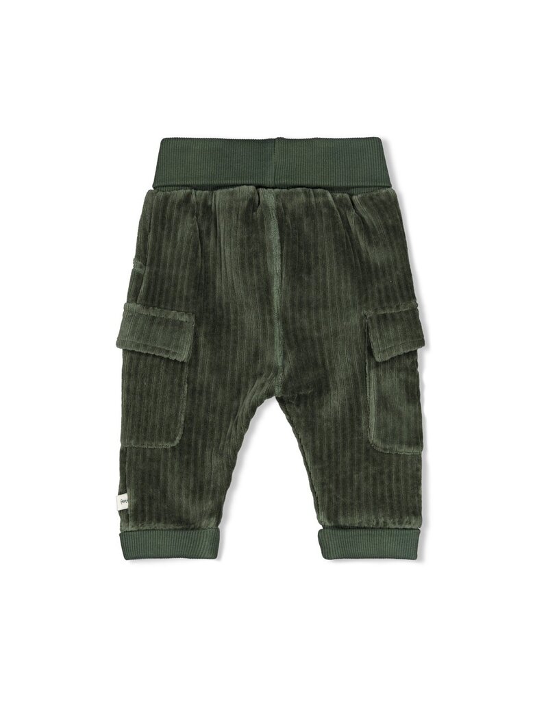 Feetje Broek velours rib - Wiggle and Waddle Groen