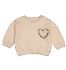 Feetje Sweater boxy oversized - Lucky Bloombird Offwhite