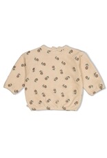 Feetje Sweater velours rib met borduursels - Lucky Bloombird