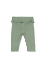 Feetje Legging pointelle rib - Lucky Bloombird Jade Groen