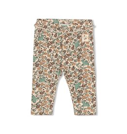 Feetje Legging rib AOP - Lucky Bloombird Offwhite