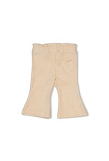Feetje Flare broek velours rib - Lucky Bloombird Offwhite