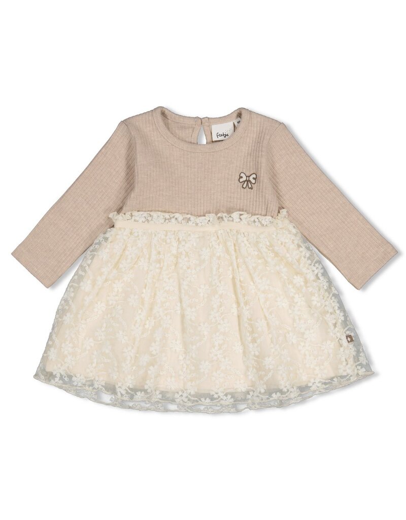 Feetje Jurk met geborduurd tule - Dress to Impress