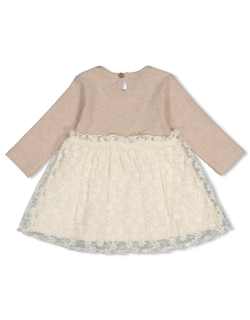 Feetje Jurk met geborduurd tule - Dress to Impress
