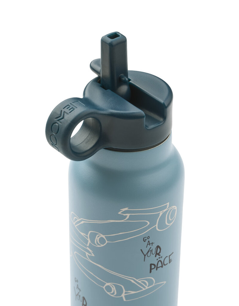 Liewood Falk Water Bottle 350 ml Race Cars / Beach Blue