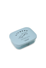 Liewood Arthur Tritan Lunchbox Race Cars / Beach Blue
