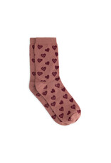 Charlie Petite Seven Socks Pink with Bordeaux
