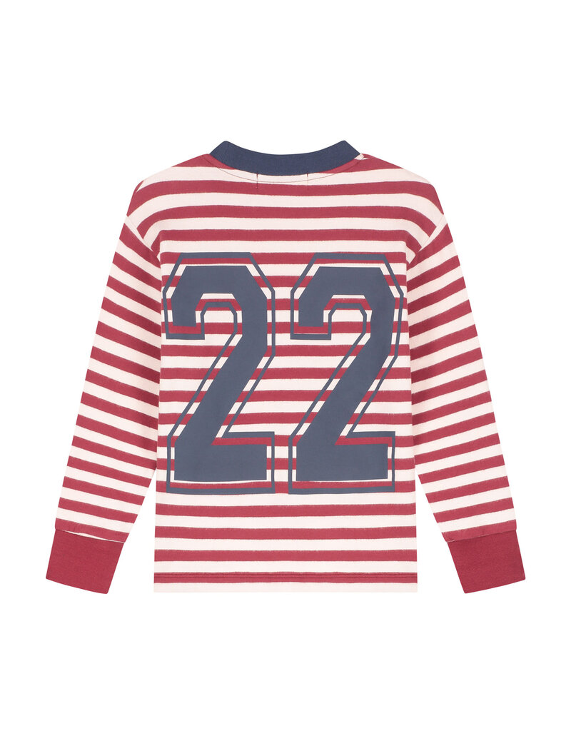 Charlie Petite Neil Longsleeve Stripes Brodeaux/Ecru