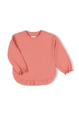 Nixnut Ruffled sweater sunset