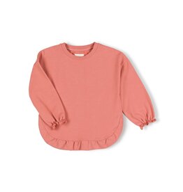 Nixnut Ruffled sweater sunset