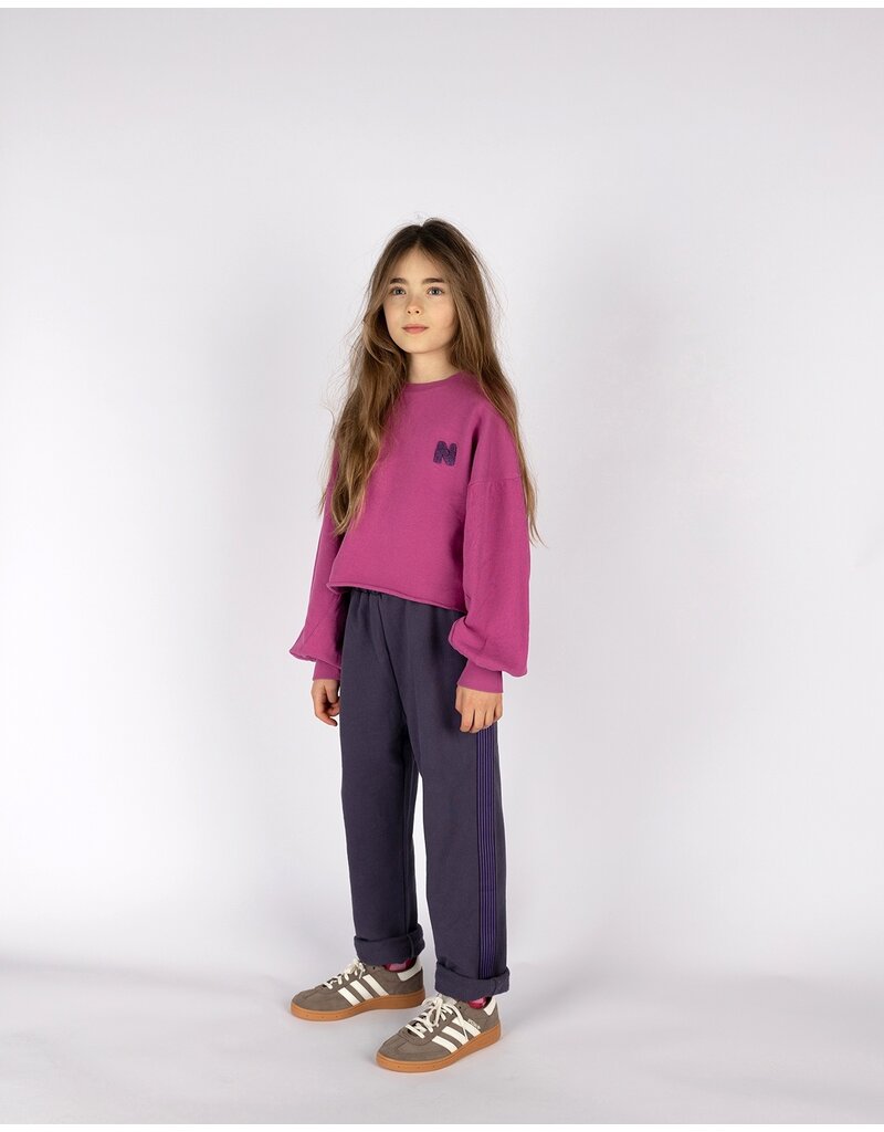 Nixnut Split sweater plum