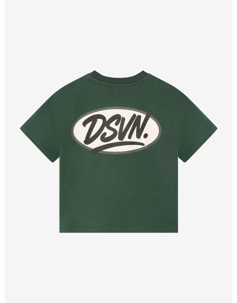 Daily Seven Oversized T-shirt Backprint Jungle Green