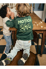 Daily Seven Oversized Sweater Backprint Jungle Green