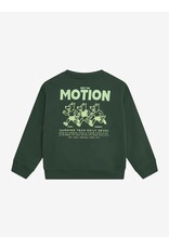Daily Seven Oversized Sweater Backprint Jungle Green