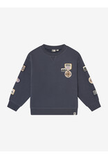 Daily Seven Oversized Sweater Badges Odyssey Gray