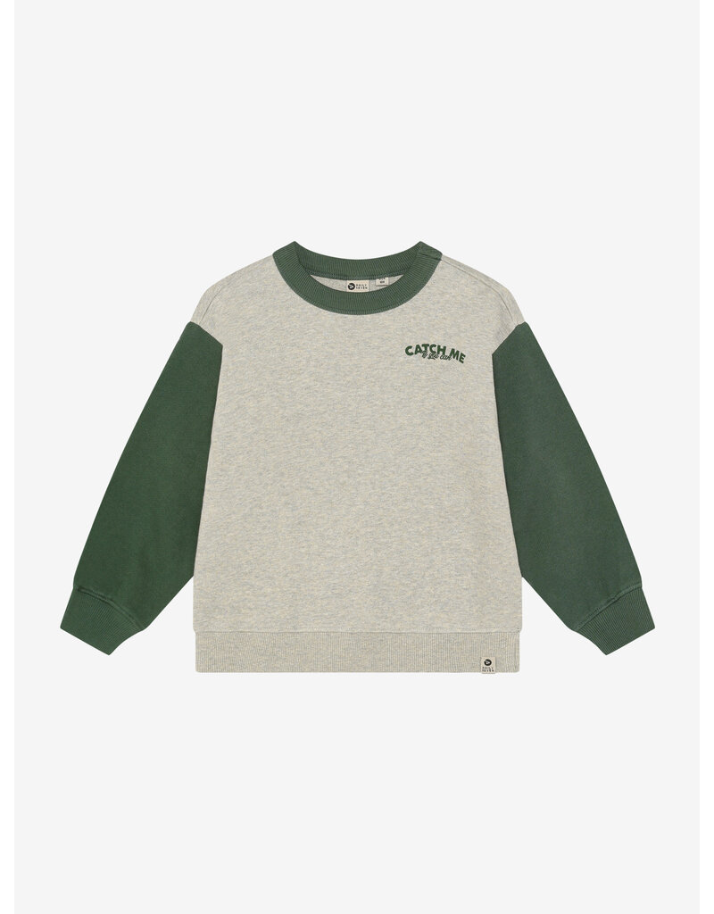 Daily Seven Oversized Sweater Print Natural Melange