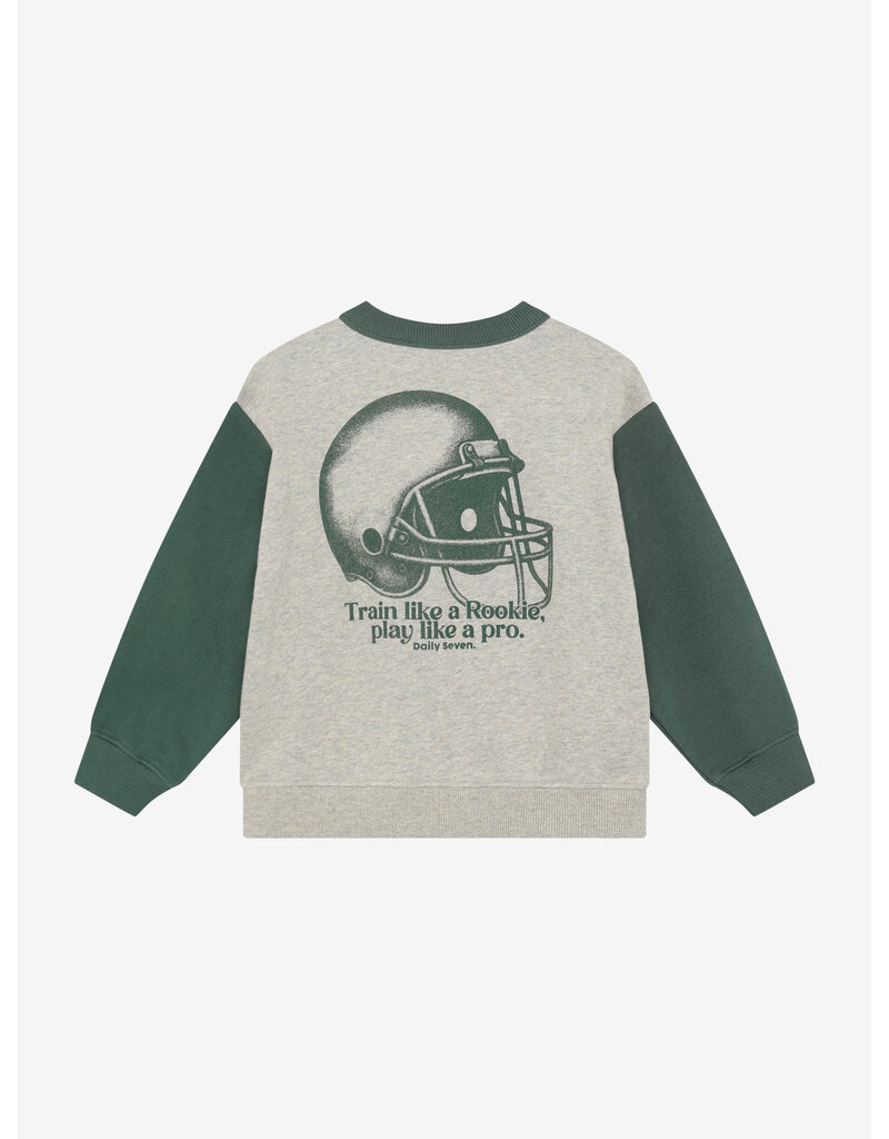Daily Seven Oversized Sweater Print Natural Melange