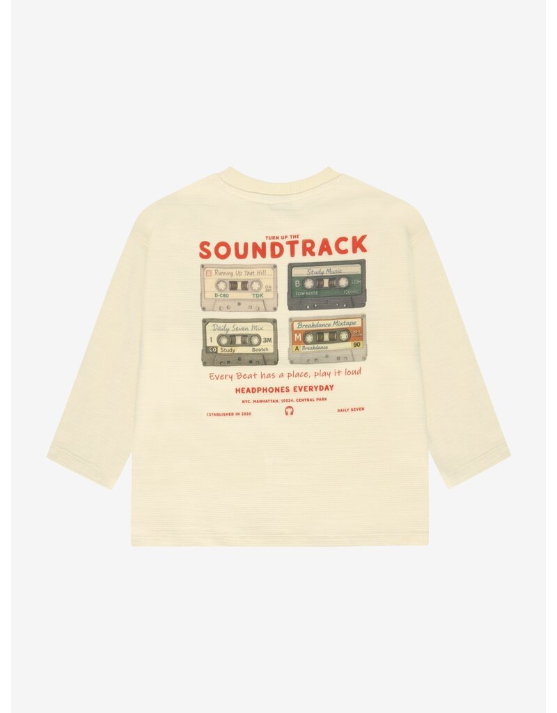 Daily Seven T-shirt Longsleeve Backprint Sandshell
