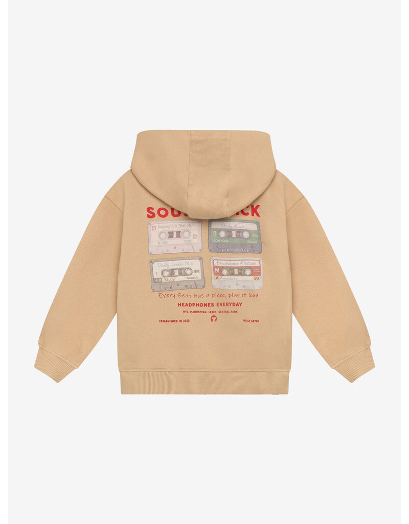 Daily Seven Hoodie Zipperjacket Backprint Ginger Root 