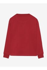 Daily Seven T-shirt Longsleeve Chest print Rythmic Red 