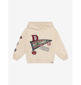 Daily Seven Oversized Hoodie Badges Sandshell