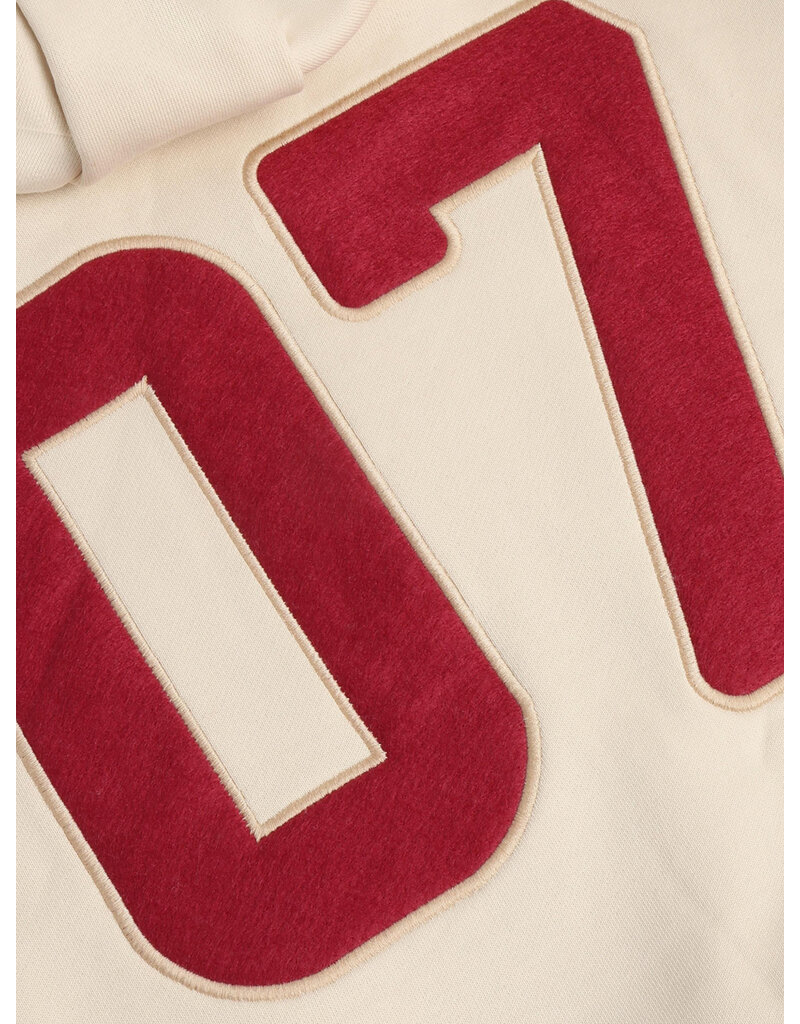 Daily Seven Oversized Hoodie Badges Sandshell