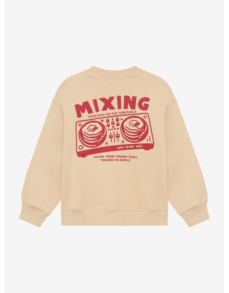 Daily Seven Oversized Sweater Backprint Ginger Root
